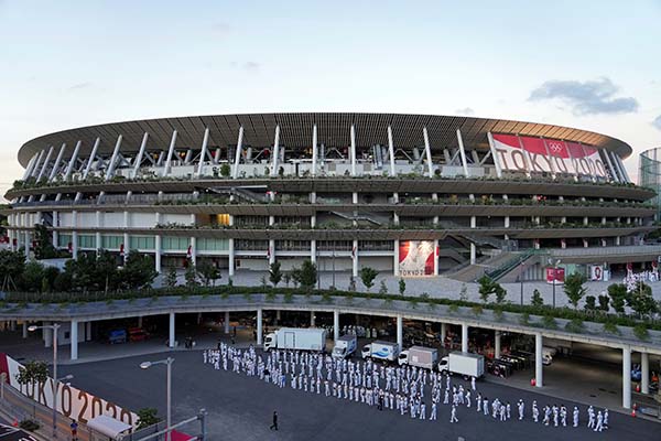 Exerior del Estadio Nacional de Tokio. (Foto: EFE/EPA/FRANCK ROBICHON)