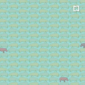 Reto visual: ¿Logras ver los tres rinocerontes en la imagen? El 95% falla